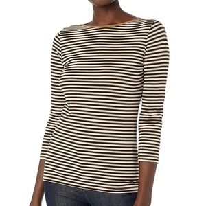 Ralph Lauren Chaps Faux Suede Jersey T-shirt